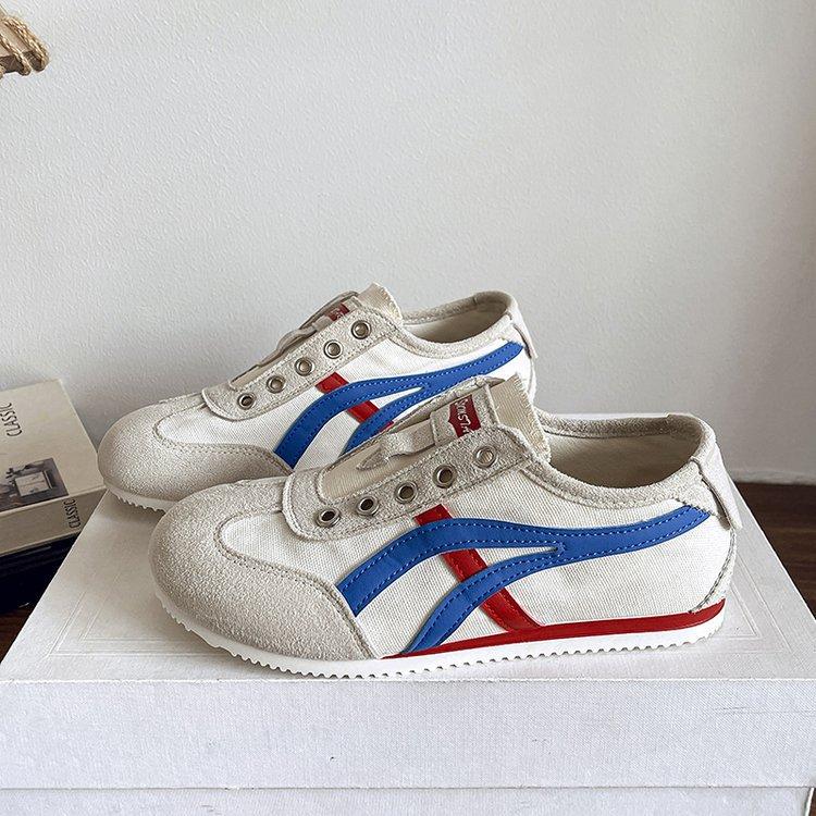 

Flat-bottomed German training shoes for women s 2025 summer new one-pedal lazy sports Forrest Gump shoes niche versatile canvas shoes 35