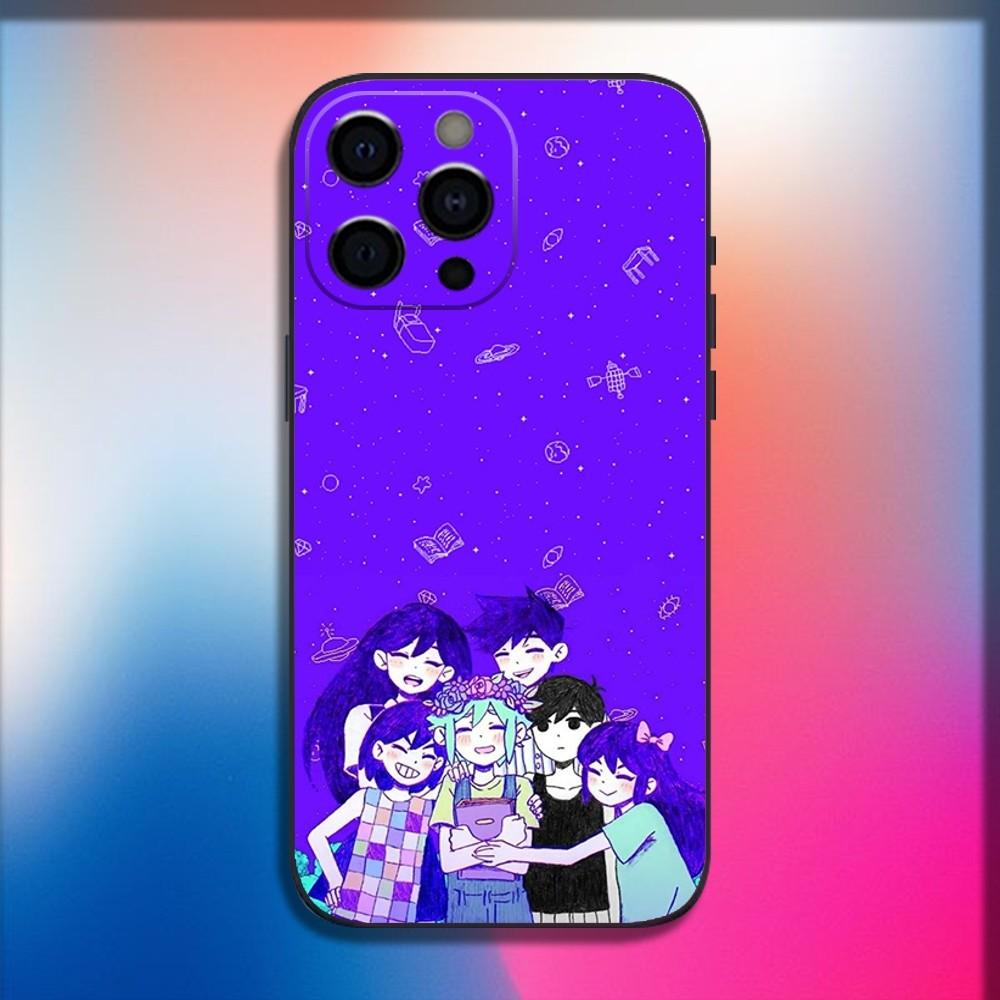 O-Omori Game Phone Case For iPhone 16,15,14,13,12,11,Pro,X,XS,Max,XR,Plus,Mini Soft Black Cover