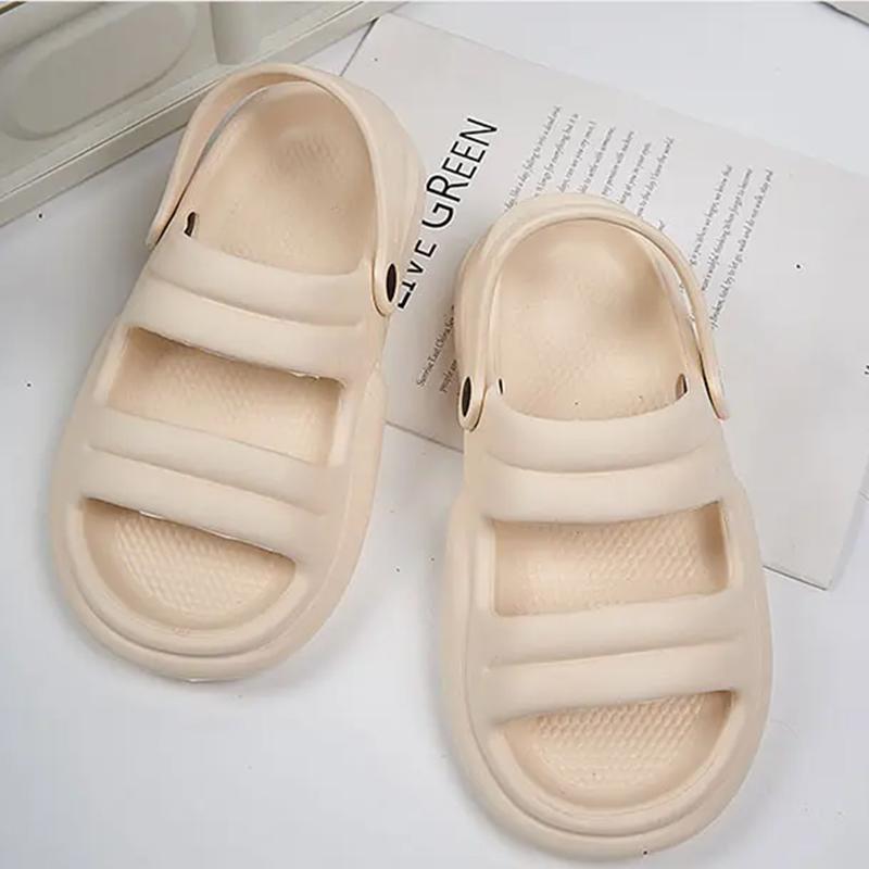 

Модные мужские сандалии большого размера 45, летние туфли из ЭВА, супермягкие толстые подошвы, шлепанцы, повседневные сандалии для отдыха на природе, пляжная обувь, мода 41 бежевый