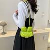 Rhombus embroidery thread fashion bag women's 2025 new Korean version solid color temperament small fragrant style niche design mini change bag