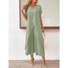 IHUASU Women's Fashion Casual Short Sleeve O-Neck Pants Suits