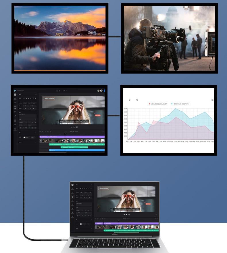 USB4 Full-Function Braided Type-C Data & Charging Cable, 40Gbps, Thunderbolt 4 Compatible