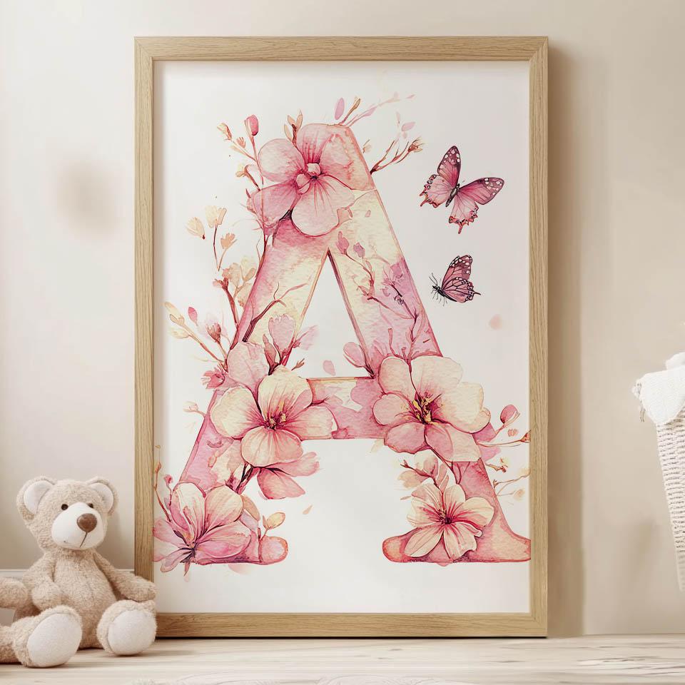 Plakat A - Wiosenna Kraina Kwiatów I Motyli Plakat A - Wiosenna Kraina Kwiatów I Motyli, 50X70 Cm, Bez Ramy, Płótno Premium Na Blejtramie