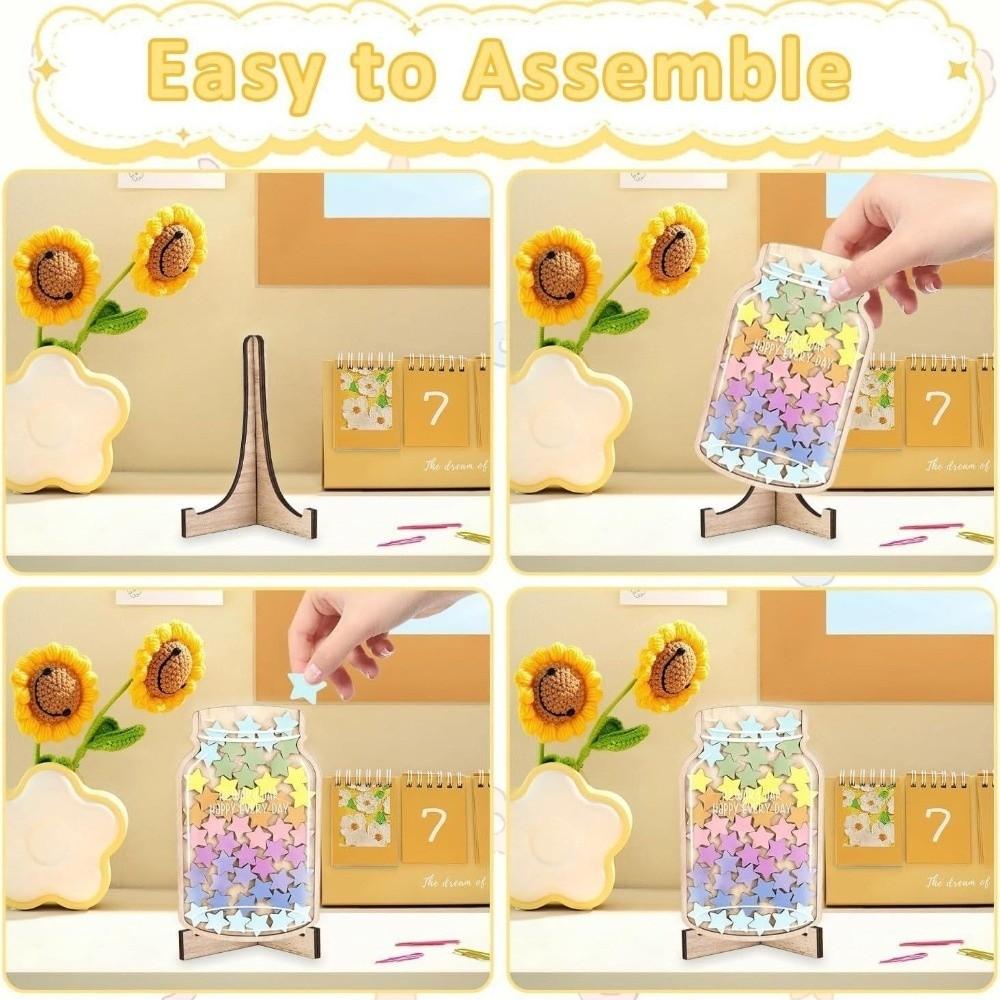 Interactive Star Reward Jars with 45 Stars Self-discipline Reward Bottle Back To School Gifts