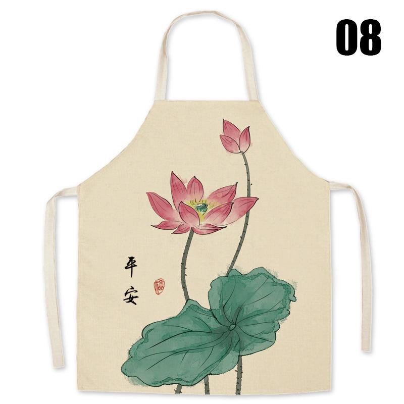 Chinese Style Retro Apron Chinese Traditional Thin Cooking Waist Apron Kitchen Restaurant Cooking Pinafore Work Clothes