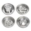 Stainless Steel Slow Feeder Dog Bowl Anti-Choking Anti-tip Non-slip Slow Eating Pet Feeding Bowl for Small Medium Breed Dogs Cats