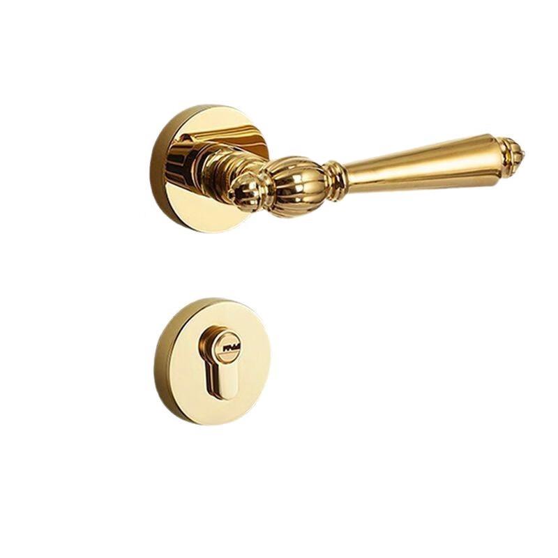 Shengbai Light Luxury Gold Brushed Brass Bedroom Door Lock