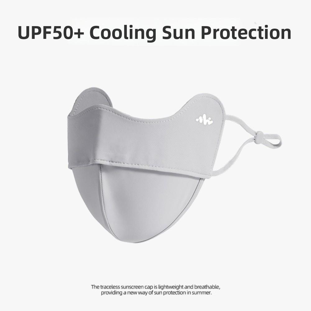 UPF50+ Sunscreen Face Mask Contour The Face Facekini Reusable UV Protection Face Cover  Summer