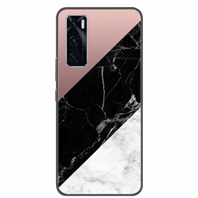 For Vivo V20 SE Case Marble Silicone Soft TPU Bumper Cover Coque For Vivo V20 SE Back Cover Cases for VivoV20 SE V20SE V 20 SE