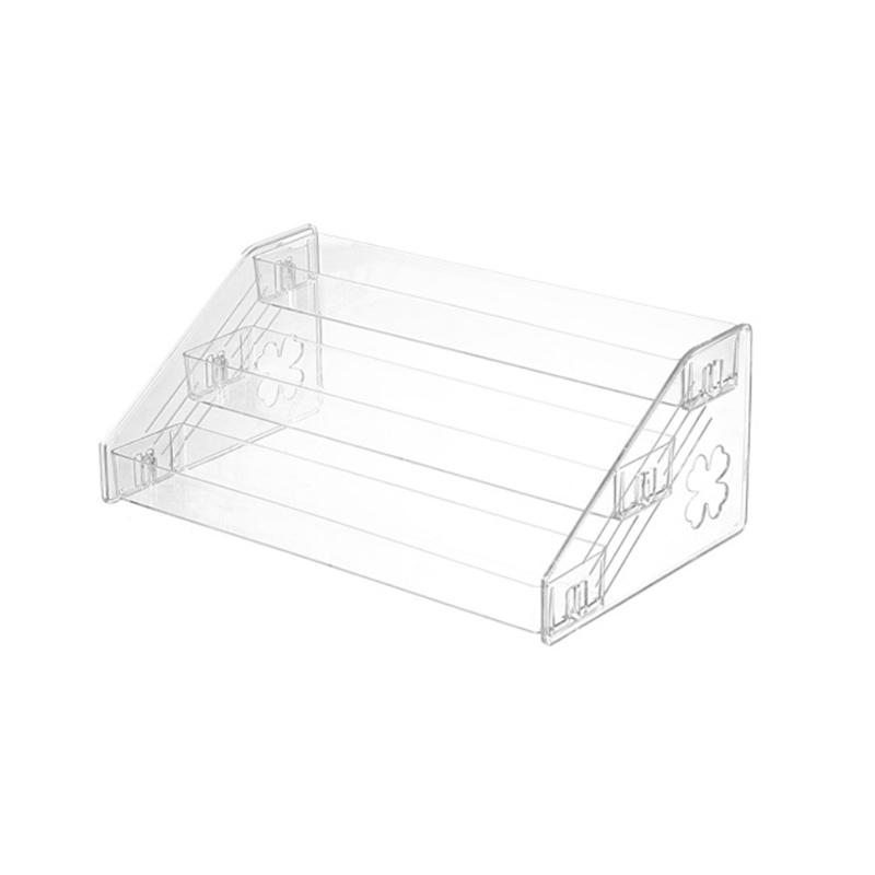 

Пластиковая 3-ярусная подставка для лаков для ногтей, косметическая витрина, держатель, органайзер для хранения флаконов эфирных масел большой вместимости чистый