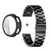 Stainless Steel Metal Watch Band & TPU Full Cover Case For Amazfit Active Max Three Bead Strap Protective Set