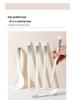 Simple Ceramic Long-handled Soup Spoon and Chopsticks Set for Home and Restaurant Use
