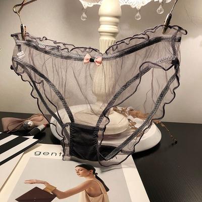 Damen-Slips Sexy Spitze Transparent Leicht Bequem Slips
