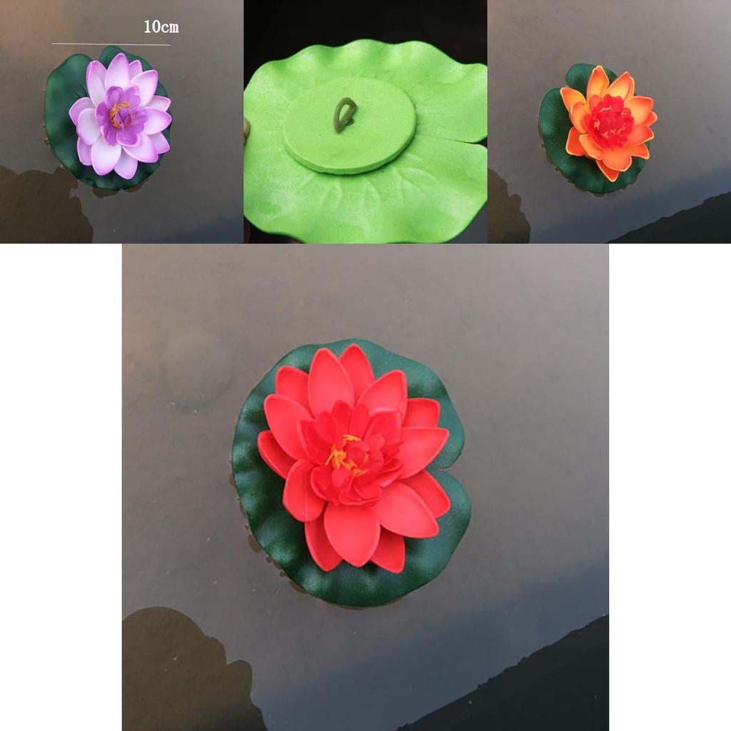 Colorful Artificial Lotus Flower Water Lily Perfect For Fish Tank Decoration