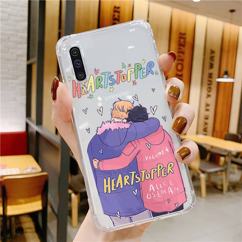 

Прозрачный чехол для телефона Heartstopper «Ник и Чарли» для Samsung Galaxy AS 8 9 10 12 20 21 40 50 52 51 70 71 2019 fe ultra plus samsung S20 fe