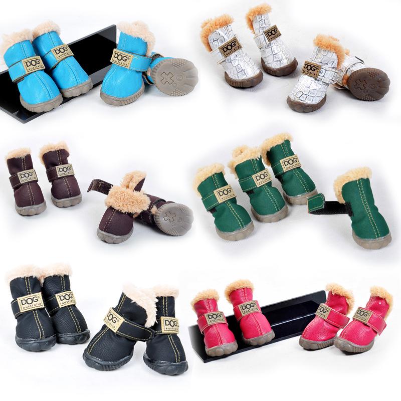 Bawełniane Zimowe Buty dla Szczeniąt Pomeraniana i Bichona Frise - Zestaw Butów na Jesień i Zimę