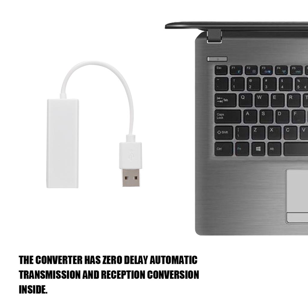 Industrial Grade USB To RS485 422 Port Converter RJ45 Interface USB To 485 Adapter (White)