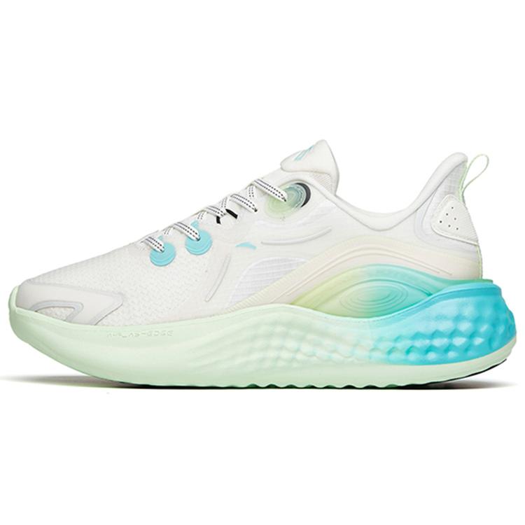 

ANTA Running Collection Running Shoes Men Low Top Ivory White/Fluorescent Light Grass Green 41
