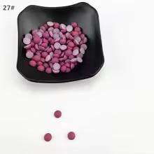 6-12mm Semi Circular Acrylic Flatback Plastic Beads Matte Multi-color Customizable Color Clothing Accessories Beads