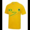 Brazil Kids' Football Shorts and Jersey Set - Yellow