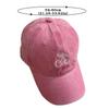 Cherry Embroidery Baseball Hat For Women Girl Long Brim Snapback Duck Tongue Hats Soft Washed Cotton Outdoor Visors Peaked Cap