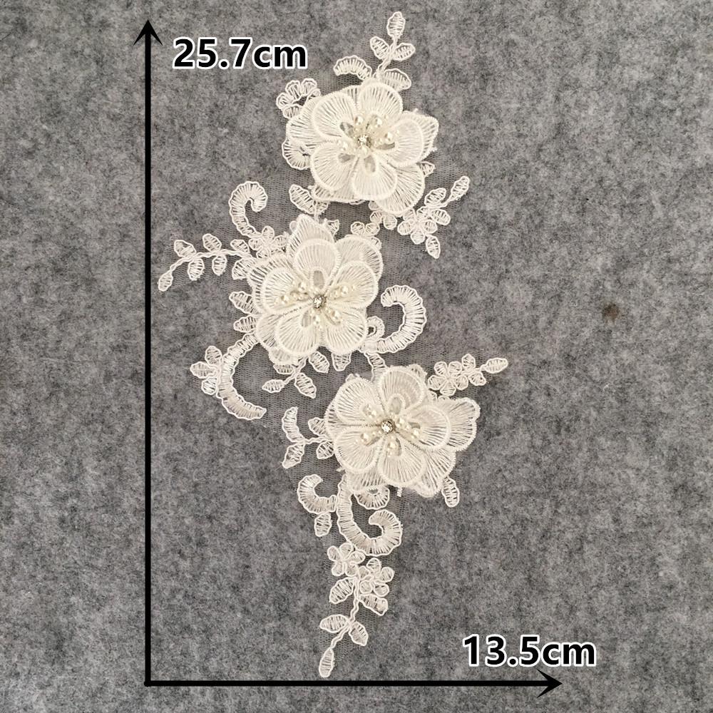 White Embroidery Three-Dimensional Lace Collar Decoration Diy Lace Collar Fabric Sewing Decals Accessories