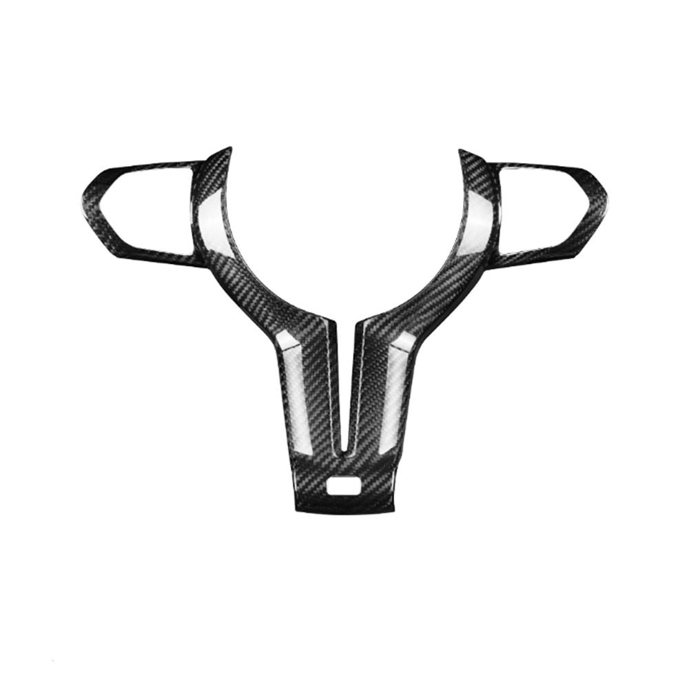 Carbon Fiber Steering Wheel Cover Trim For BMW M4 F82 2014-2018 M5 F10 2011-2016