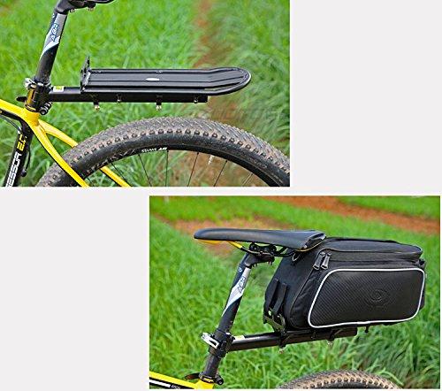 UPANBIKE Rear Rack, 22 lbs Capacity Mountain Bike Rear Rack, Adjustable Length, Seatpost Mounted Luggage Carrier with Quick Release
