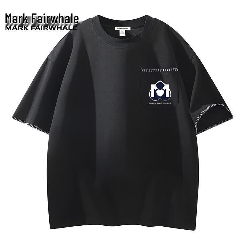 MARK FAIRWHALE Men s Summer Breathable Loose T-shirt L