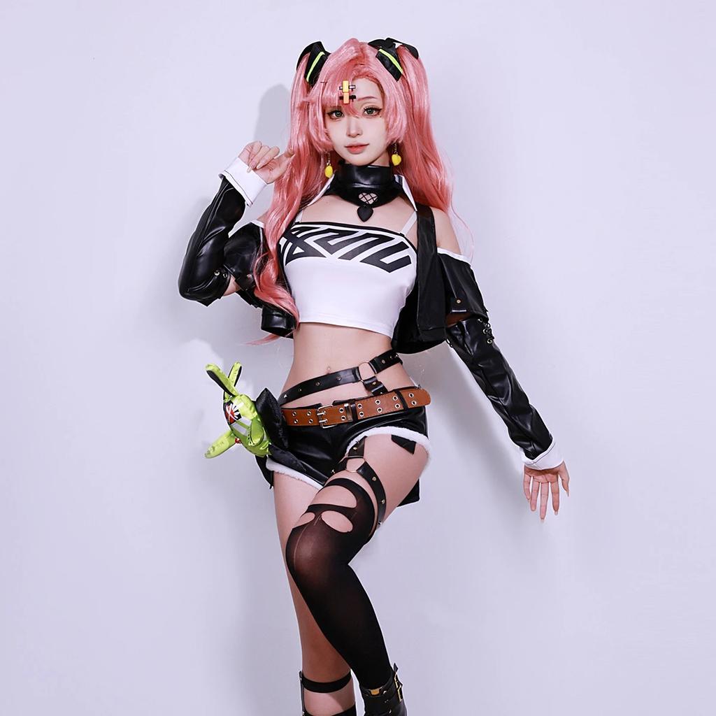 Nicole Demara Cosplay Costume Jeu Zenless Zone Zéro Nicole Cosplay Costume Collab Perruque Ensemble Complet Uniforme Carnaval Anime Halloween