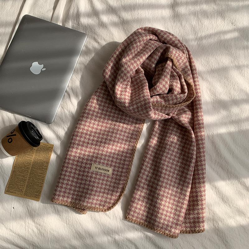 Klassischer warmer Schal für Damen im Winter, hochwertiger doppelseitiger warmer Schal, kältefester großer Schal