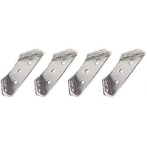 4pcs Stainless Steel Corner Braces, Triangle Brackets, Table Chair Furniture Joints Corner Connectors