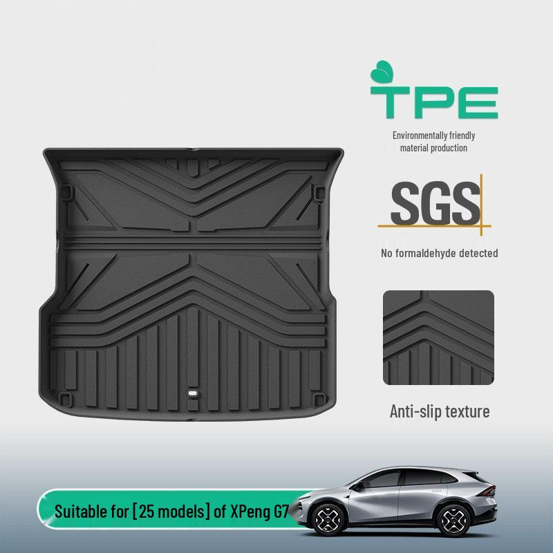 All-TPE Trunk and Seat Back Mat Kit for XPeng G7 (25 Models)