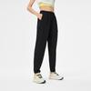 Li Ning Fitness Series Solid Color Quick Dry Knitted Sports Pants Women Pants Black AYKU466-1