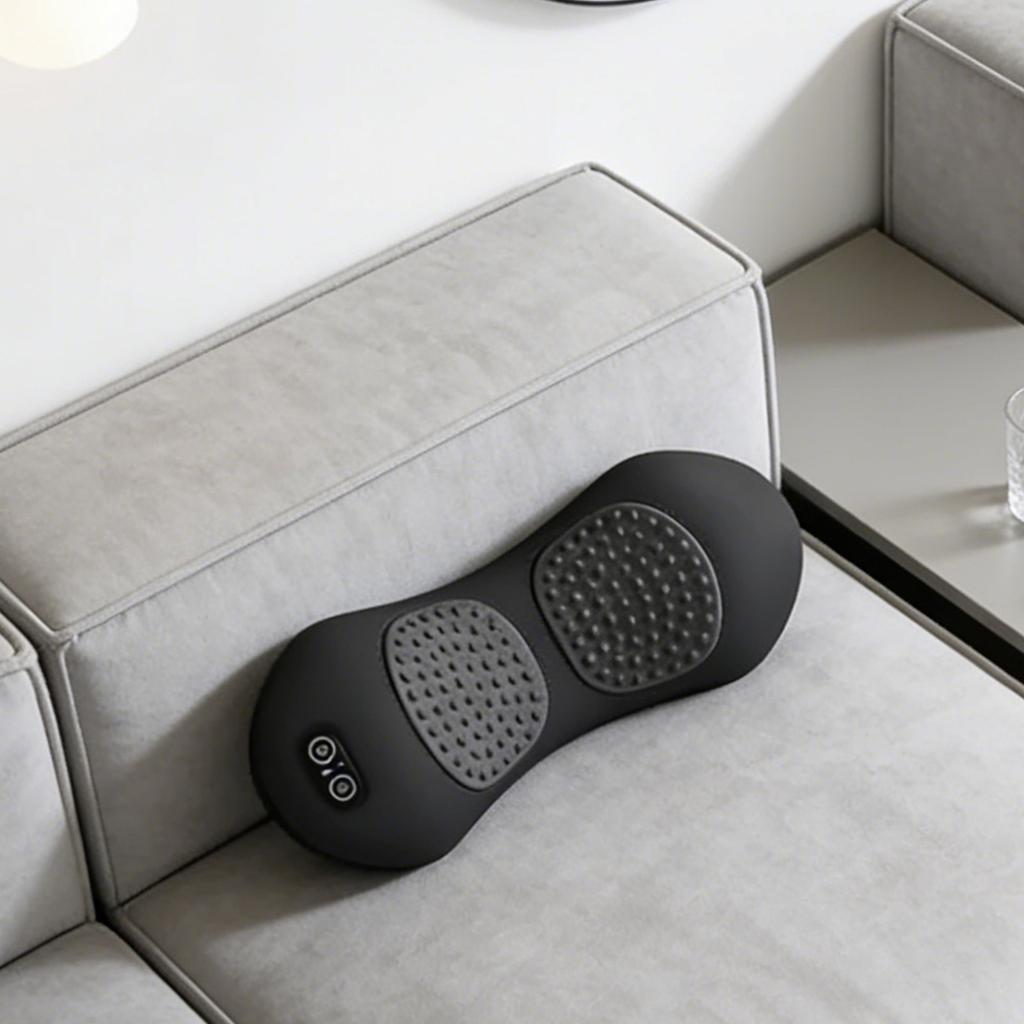 This New Electric  Back Massager Provides Deep Tissue Massage And Features Traction, Vibration, And Heating Functions To Back Pain.