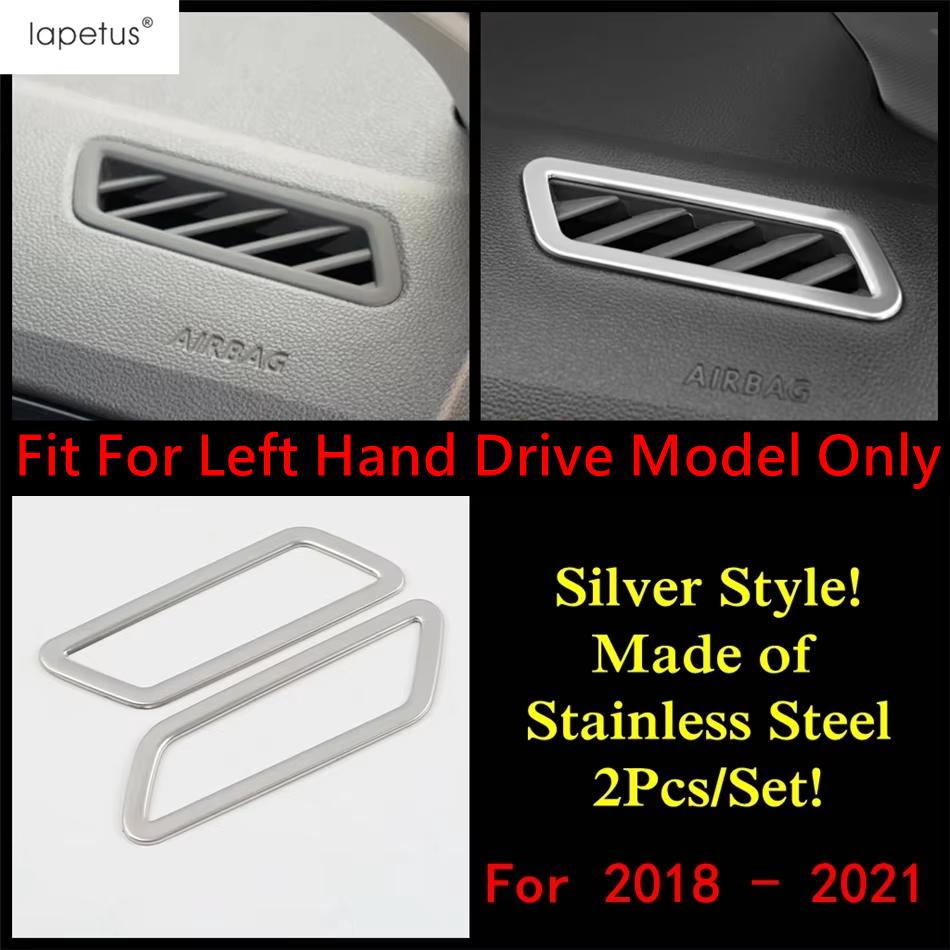 Stainless Steel Accessories For Volkswagen T-Roc T Roc 2018 - 2025 Glove Box Sequin / Dashboard Air AC Vent Panel Cover Trim