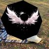 1pc Wings Crown Automatic Open/Close Umbrella Compact Folding Umbrella with 8-Rib Shaft for Women/Men, Portable Travel Umbrella,1169S