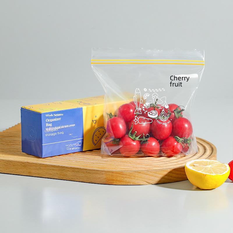  Food Storage Bags Home Use, Freezer Suitable Self Sealing Plastic Bags for Food