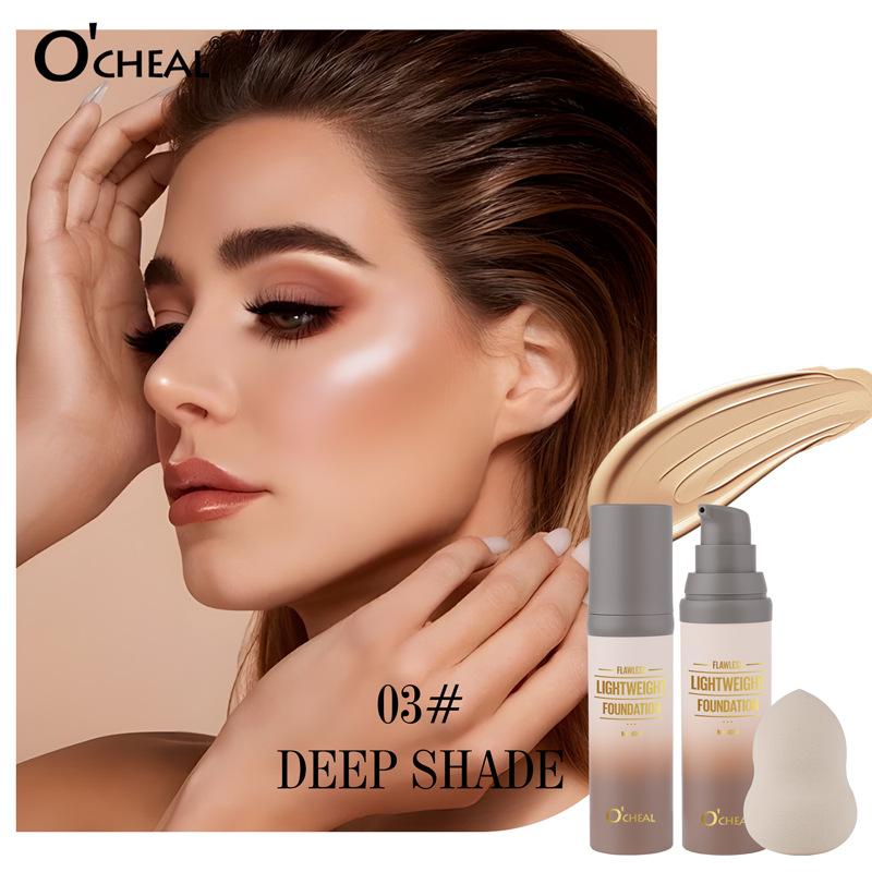 

O CHEAL Flawless Foundation Light Concealer Smooth Natural Brightening 03#DEEP SHADE