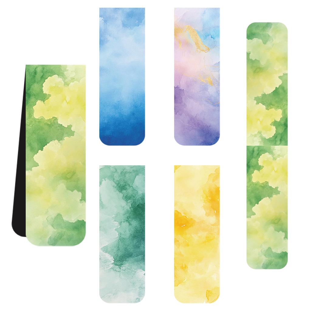 Shile Suit Magnetic Bookmark Cartoon Watercolor Reading Book Page Label Folder Gift Hand Account Magnetic Bookmark