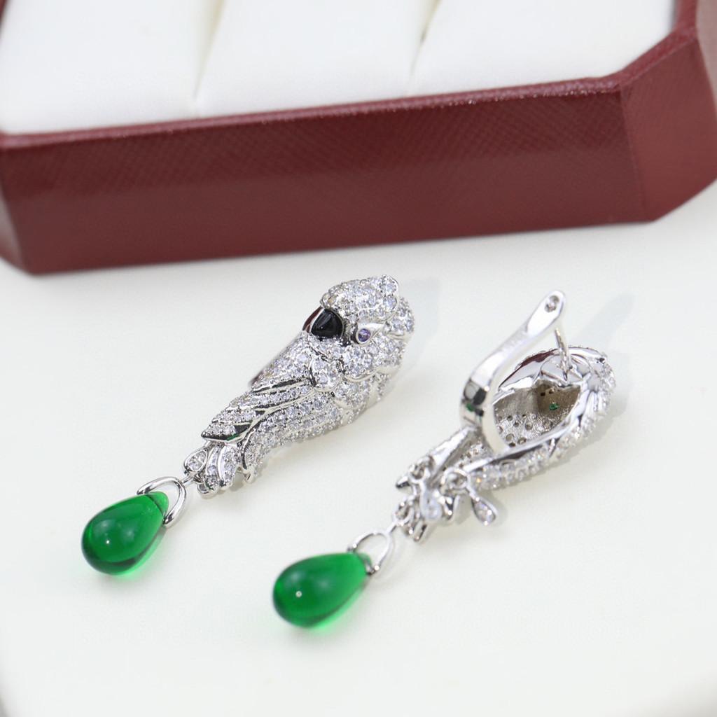 Leopard Diamond Studded Earrings Round  Hot Selling, Highest Version On the Market Original Asian Gold Material Non-allergenic Material for Daily Wear