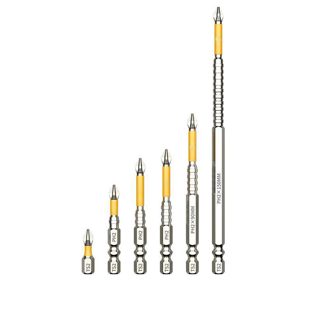 

Upgraded High-Magnetic Screwdriver Bit Set - 6 For Durable Steel Bits Hand Tools Tool Accessories Professional Tools China Mainland