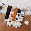 Women Girls Warm Plush Soft Cat Paw Coral Velvet Socks Floor Socks Sleeping Socks