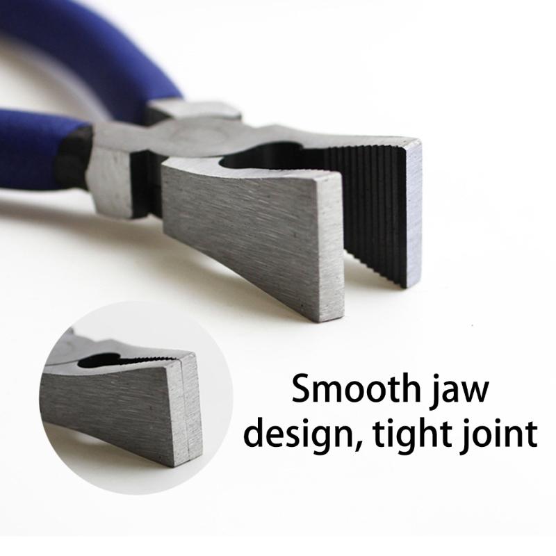 8/10 Inch Key Fob Pliers Tool, Metal Glass Running Pliers with Curved Jaws Non-slip Handle , Running Pliers Key Fob