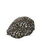 BLACKBLOND 8287 Logo Leopard Newsboy Cap (Brown)
