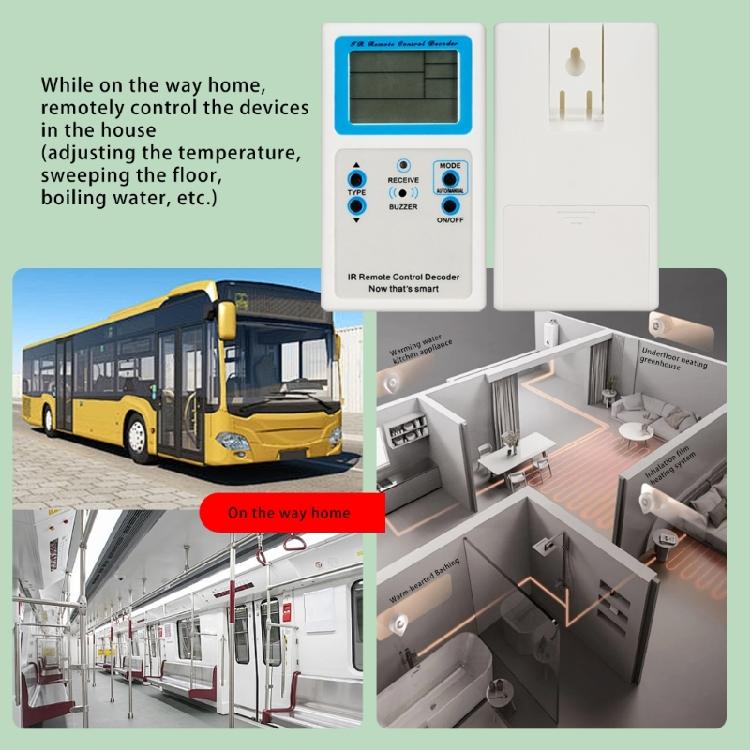 User Friendly Universal Remotes Control Decoders with Real Time Monitoring Capabilities Received Data LED Display