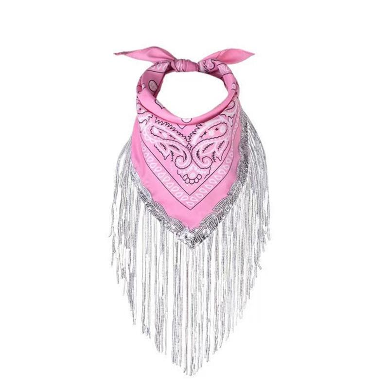 Cosplay Cowboy Hats for Female Western Cowgirl Hat Headscarf Heart Shape Sunglasses Bachelorettes Party Costume Set