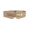 Women's Stylish Suede Rivet Elastic Belt with Adjustable Wide Waist