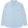 New MLB All Over Print Kids' Top Spring Fall Kids' Sky Blue 7AWSMD141-50SBS