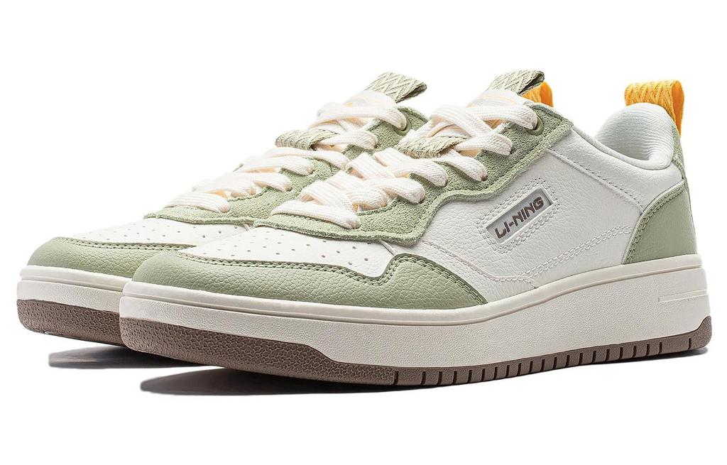 Li Ning Star Candy Slip Resistant Cushioning Low top Skateboard Shoes Women's Green White AGCT472-3